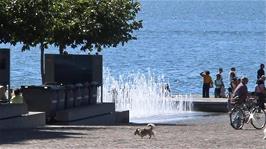 Place du Marche, Montreux, 47.5 miles into the ride